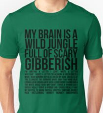 Monkey Monkey Underpants (black text) Slim Fit T-Shirt