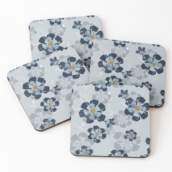 Item preview, Blue Flowers Pattern designed and sold by AnastasiaDesign.