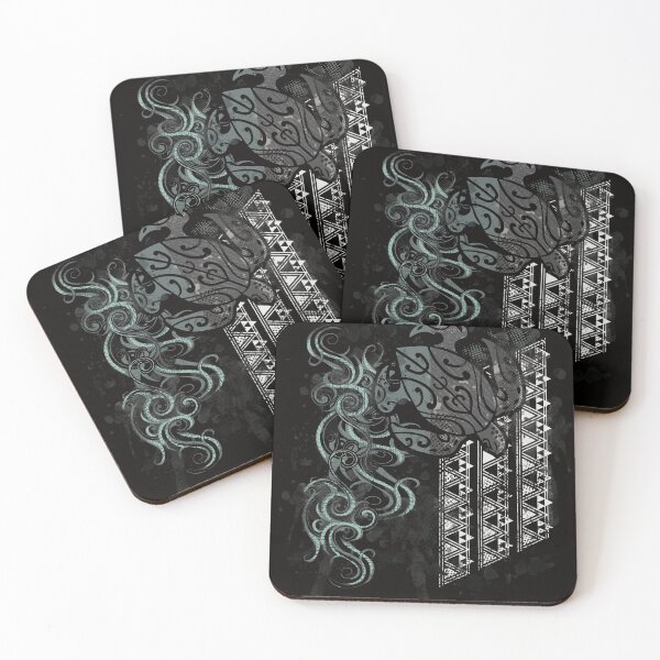 Item preview, Slate Polynesian Tribal Turtle Grunge designed and sold by sunnthreads.