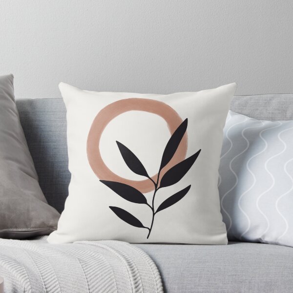Item preview, Rama de hoja minimalista en círculo de acuarela designed and sold by AgataCreate.