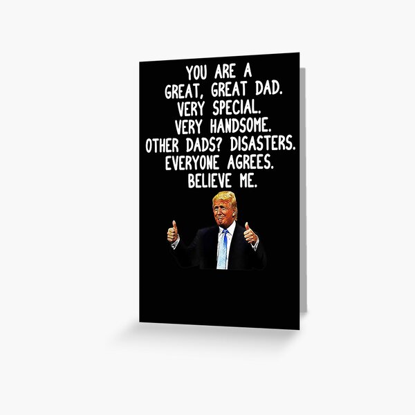 Talking Donald Trump Christmas Card - Funny Donald Trump Gifts for Dad 