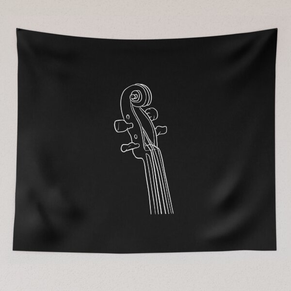 Item preview, Violin scroll pen graphic design full lenght Dark version designed and sold by cu-b3.