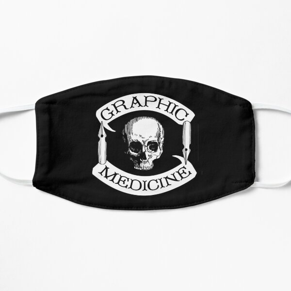 Graphic Medicine ‘Colors’ logo Flat Mask