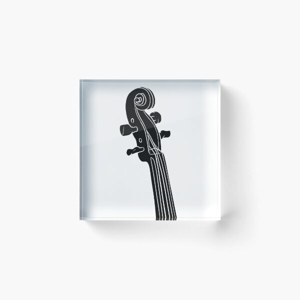 Item preview, Violin scroll pen graphic design badge dark version designed and sold by cu-b3.