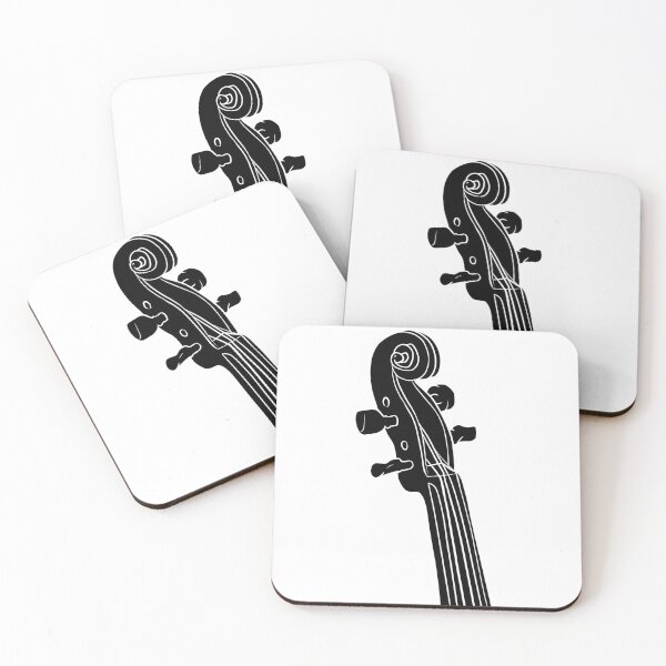 Item preview, Violin scroll pen graphic design badge dark version designed and sold by cu-b3.