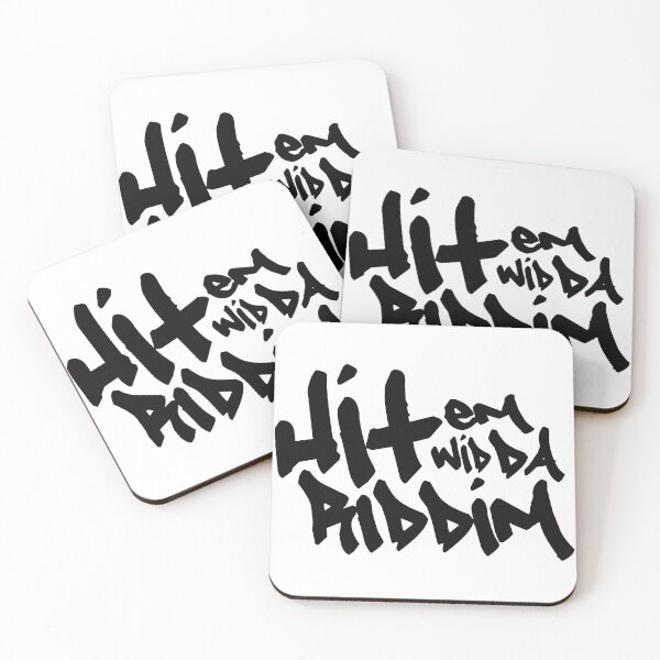Item preview, Hit Em Wid Da Riddim Black designed and sold by ArtOfGrime.