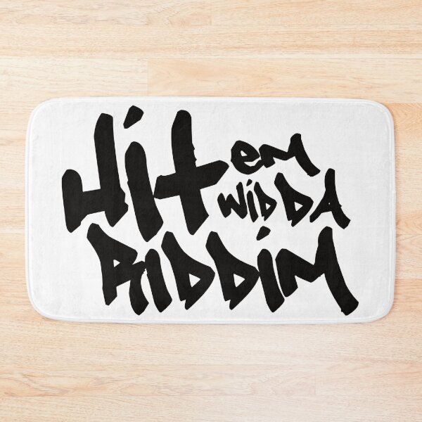 Item preview, Hit Em Wid Da Riddim Black designed and sold by ArtOfGrime.