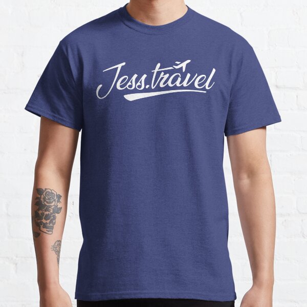Jess.Travel White Logo Classic T-Shirt