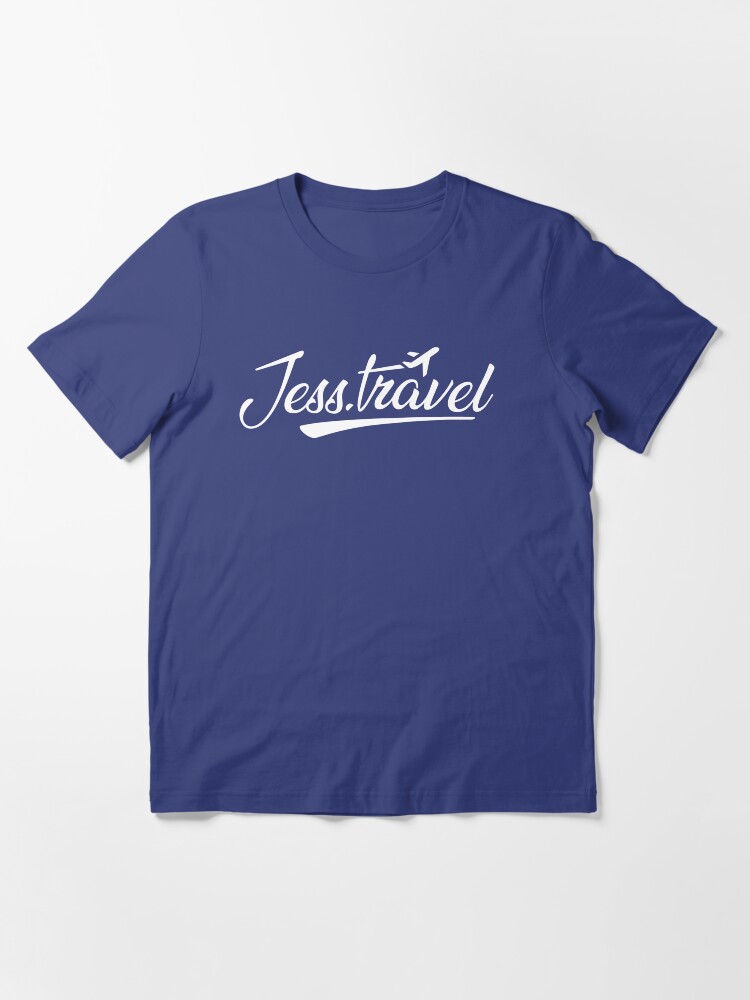 Alternate view of Jess.Travel White Logo Essential T-Shirt
