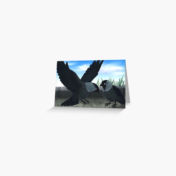 Meeting of the Jackdaws Greeting Card