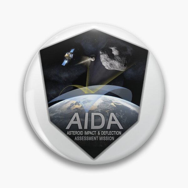 Item preview, Asteroid Impact and Deflection Assesment (AIDA) Mission Logo designed and sold by Nikki SpaceStuffPlus.