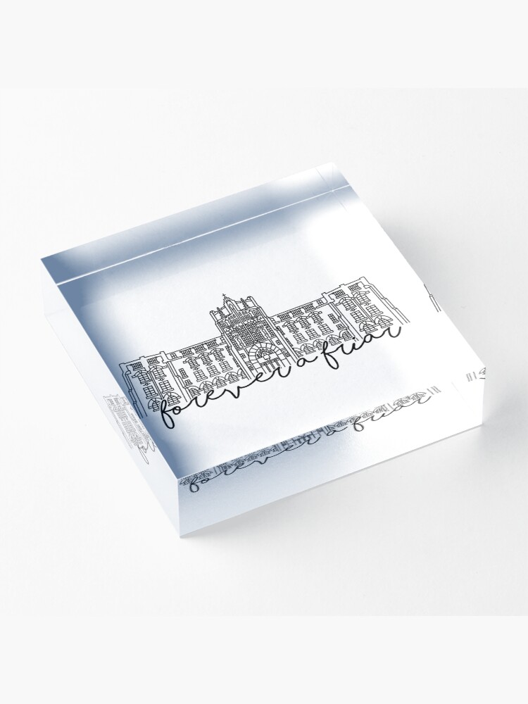 Alternate view of Forever a Friar Providence College Harkins Hall Acrylic Block