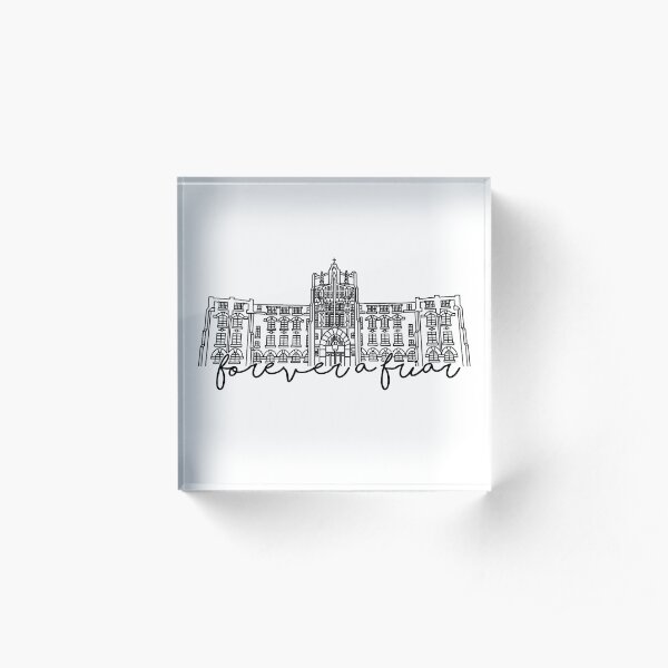 Forever a Friar Providence College Harkins Hall Acrylic Block