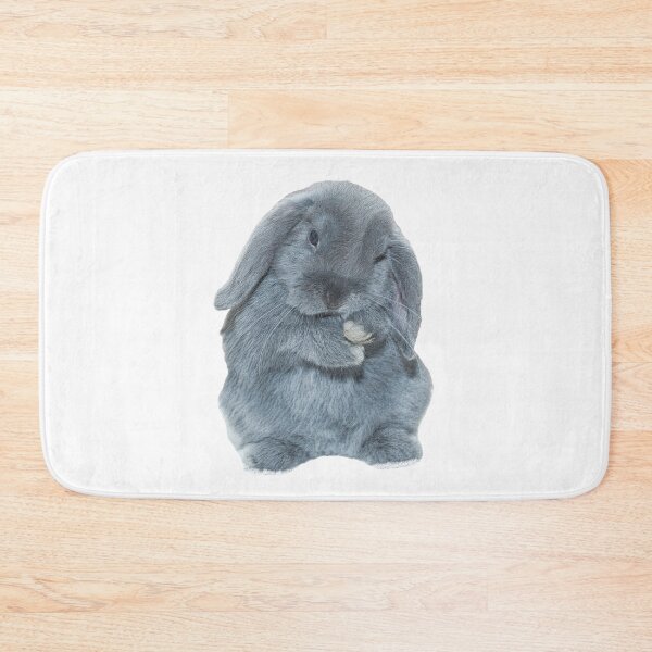 Item preview, A Grey Mini Lop Bunny Rabbit Art designed and sold by CarnageC.