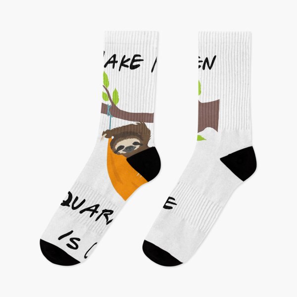Item preview, Wake Me When Quarantine Is Over Funny sloth lover gift designed and sold by YourgiftShop.