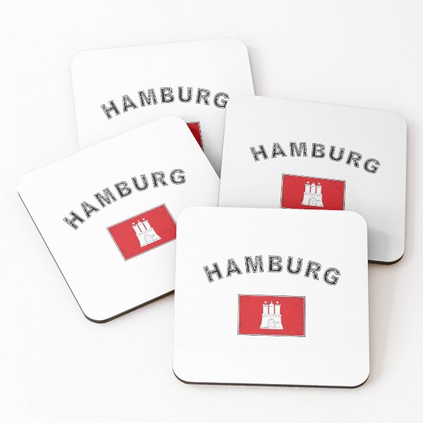 Item preview, Hamburg Hanseatic City of Hamburg harbor Hanseat flag designed and sold by GeogDesigns.