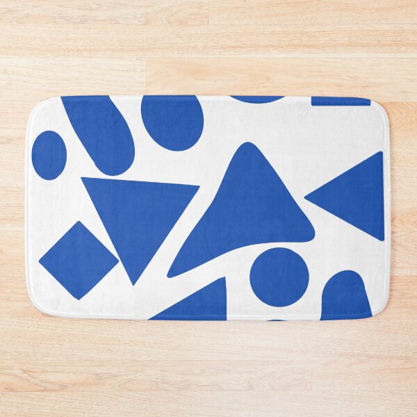 Item preview, Blue shapes on a white background 2 designed and sold by jsebouvi.