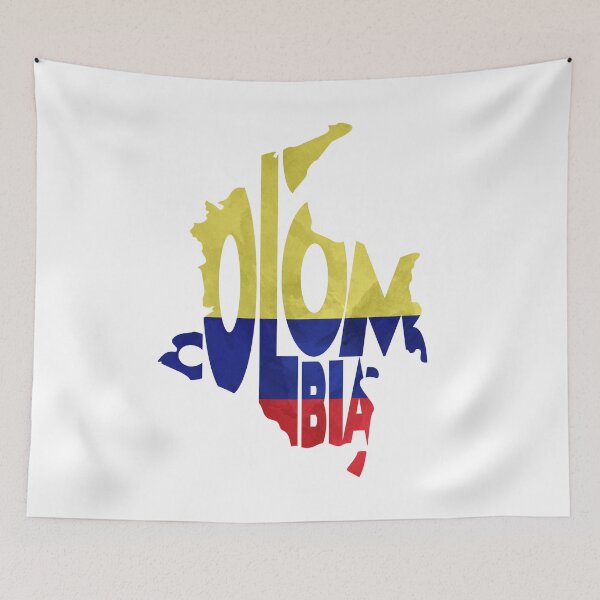 Item preview, Colombia Typographic Map Flag designed and sold by A Deniz Akerman.