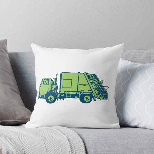 Item preview, Garbage Truck Rear End Loader Side Woodcut designed and sold by patrimonio.