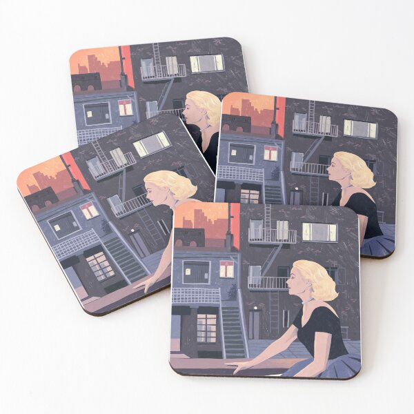 Item preview, Rear Window - Pencil illustration Hitchcock fan art designed and sold by JustineLecouffe.