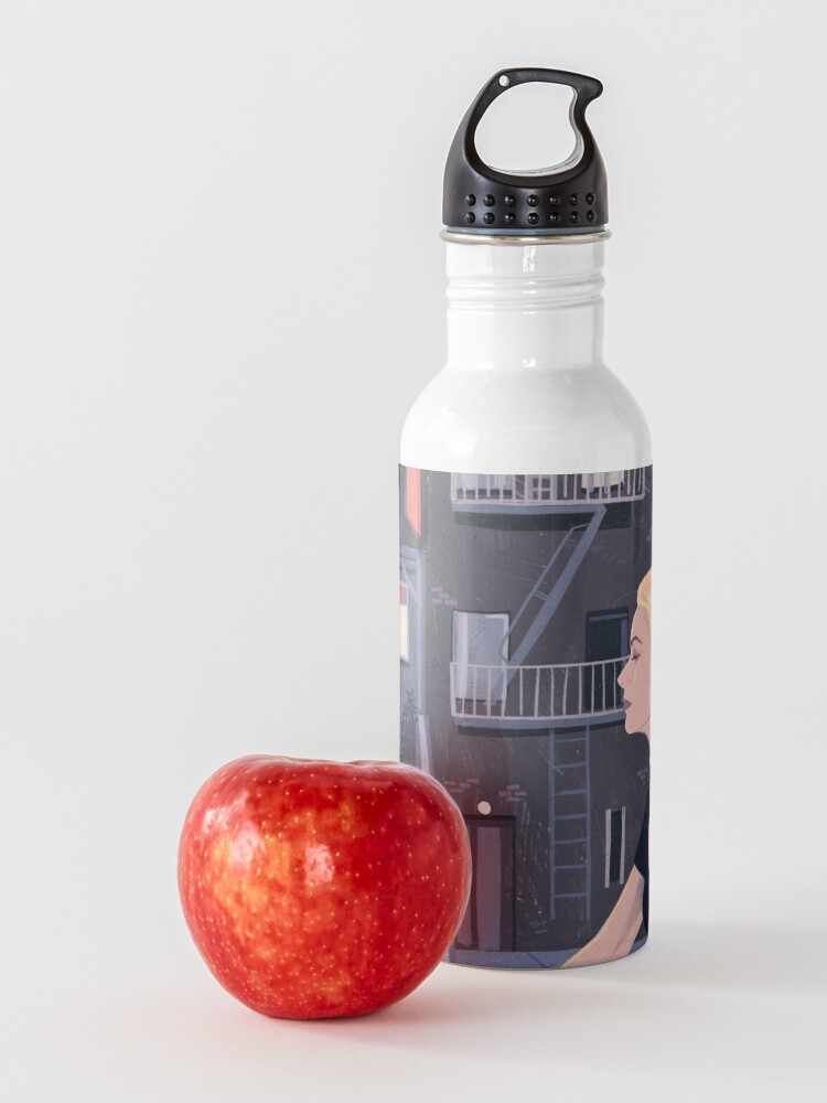 Alternate view of Rear Window - Pencil illustration Hitchcock fan art Water Bottle