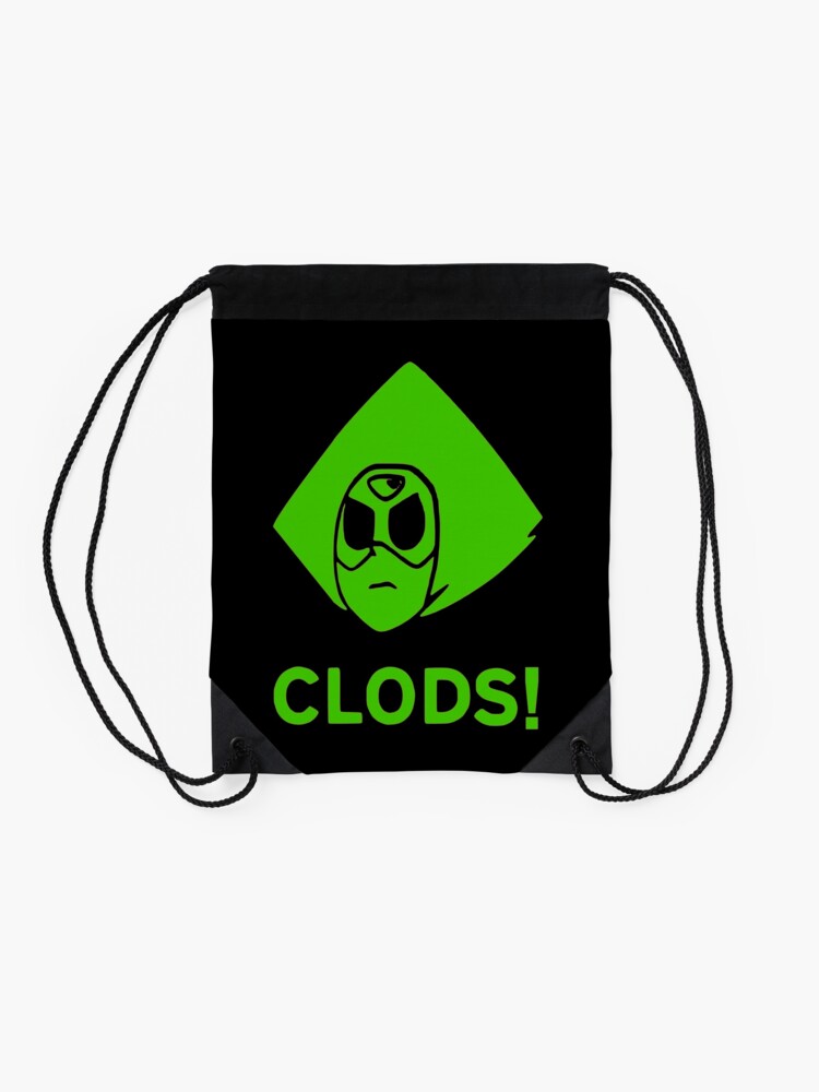 Alternate view of Peridot - Clods! - Steven Universe Drawstring Bag