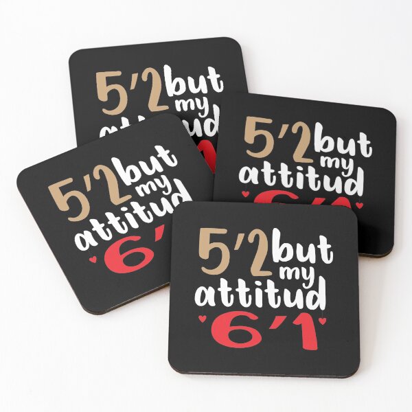 Item preview, 5’2 but my attitude 6’1 funny women  for women short girl for womens funny gift for her designed and sold by Chamssou.