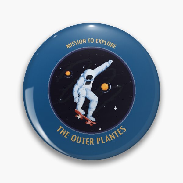 Item preview, Misión para explorar las outers plantes Space Skater Retro designed and sold by Malcom Kz.