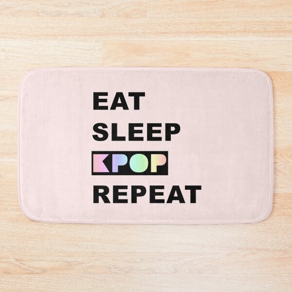 Item preview, Eat Sleep KPOP Repeat (Black Text) designed and sold by BetweenTwoPages.