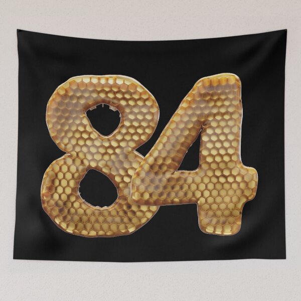 Item preview, 84 Number 3d Honey Numbers Font designed and sold by HelloFromAja.