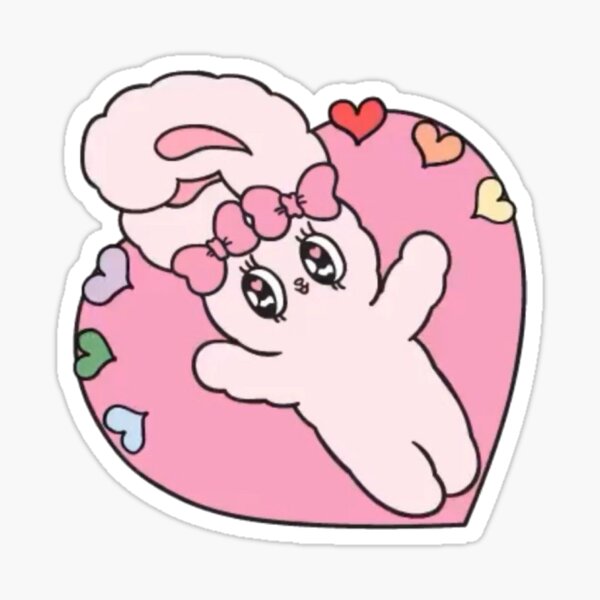 Esther Bunny Sticker By Llyuraa Redbubble