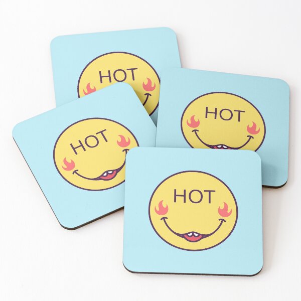 Item preview, Emoji face icon with phrase Hot designed and sold by artskill2k17.