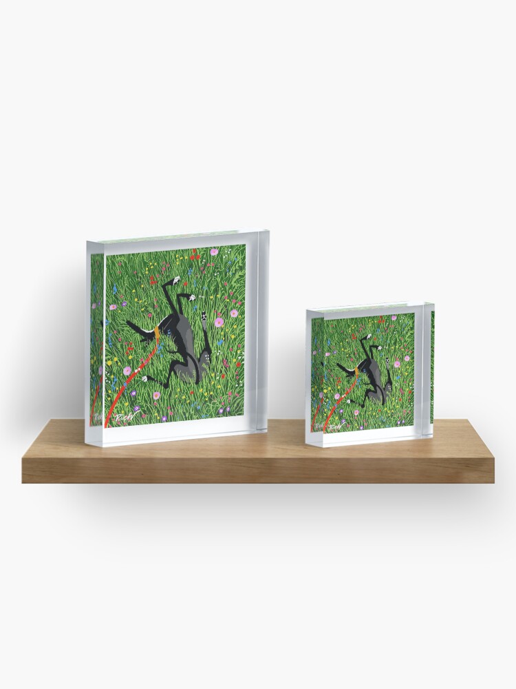 Alternate view of Roaching in the Wildflowers Acrylic Block