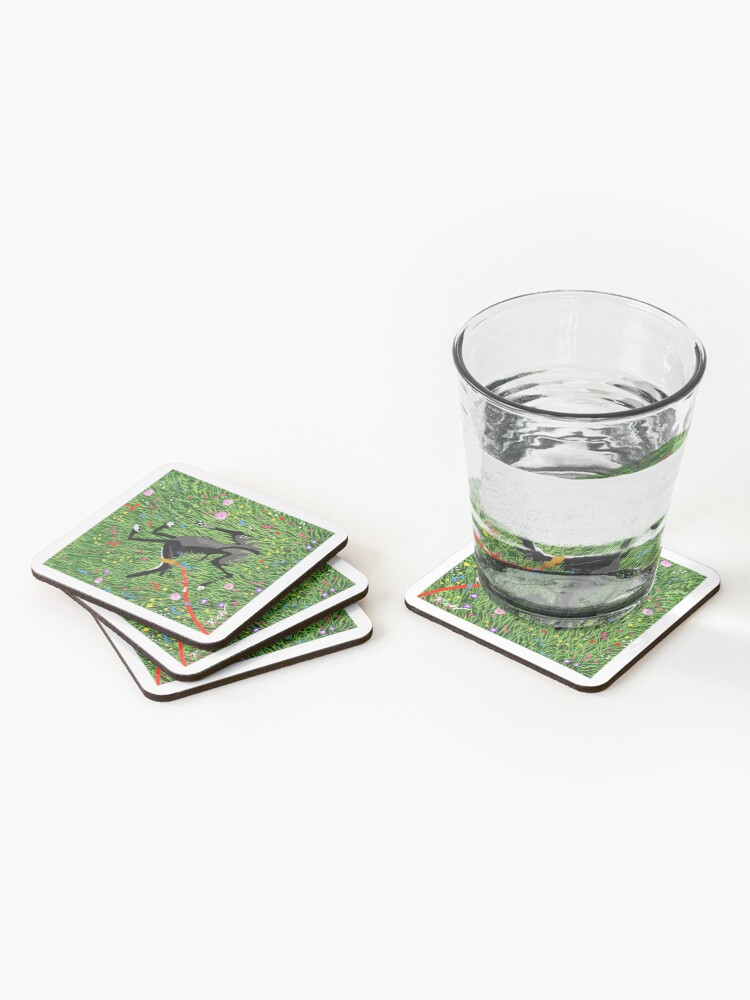 Alternate view of Roaching in the Wildflowers Coasters (Set of 4)