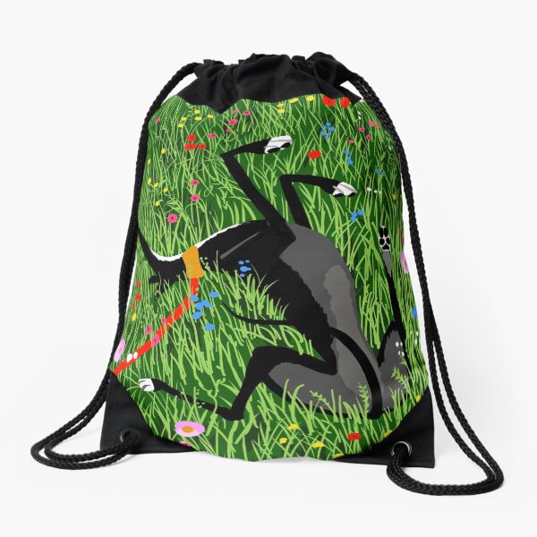 Roaching in the Wildflowers Drawstring Bag