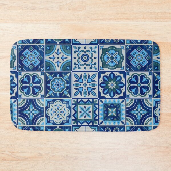 Item preview, Portuguese Azulejos Blue Square Tiles designed and sold by tanabe.