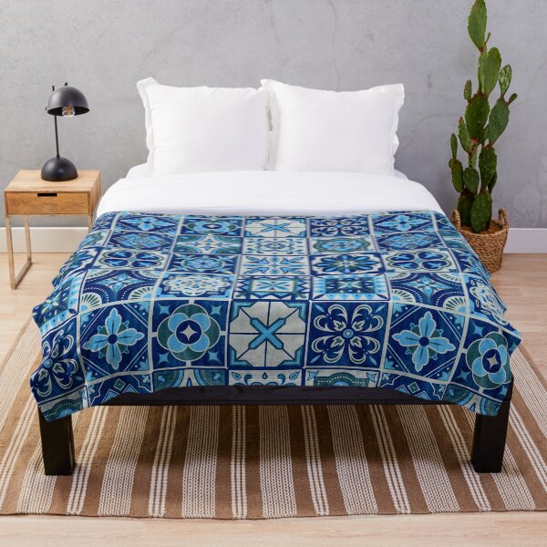 Item preview, Portuguese Azulejos Blue Square Tiles designed and sold by tanabe.