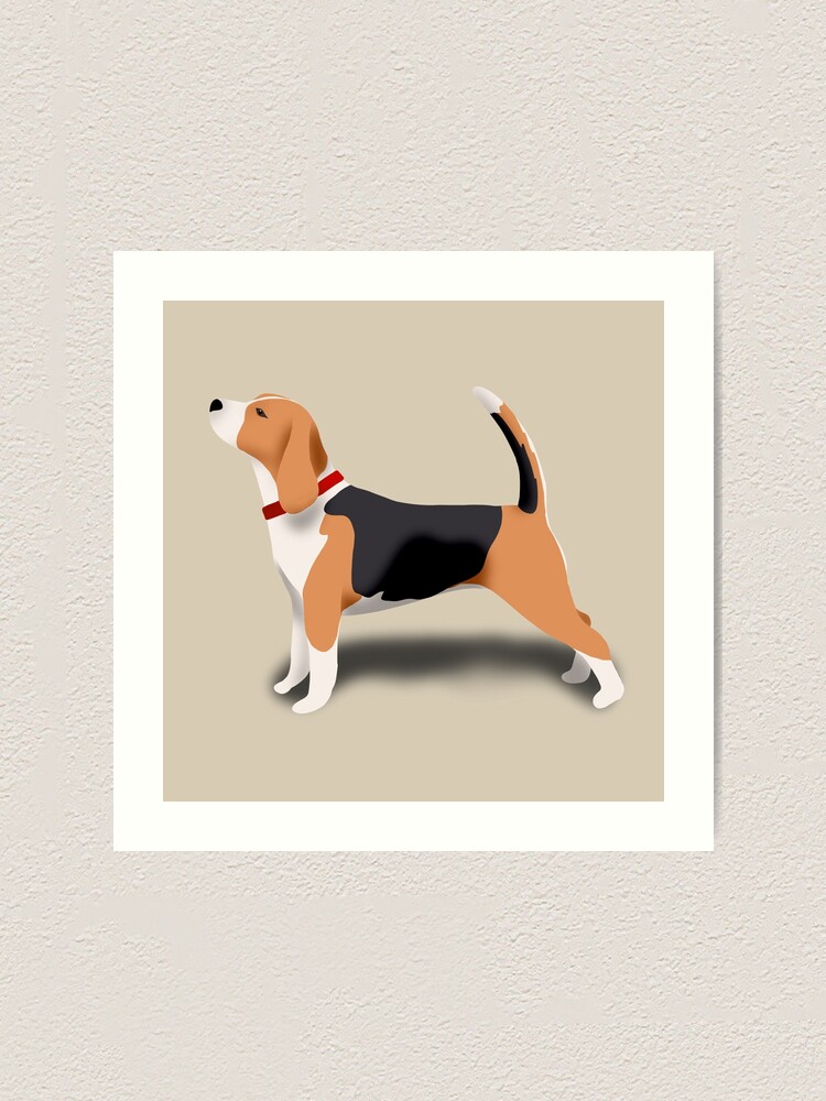 Alternate view of Beagle Art Print