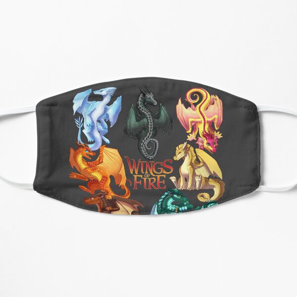 Wings of Fire - Jade Winglet Dragonets: Moonwatcher, Winter, Qibli, Peril, Turtle, Umber, Kinkajou Flat Mask