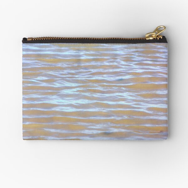Low tides shimmer beach texture Zipper Pouch