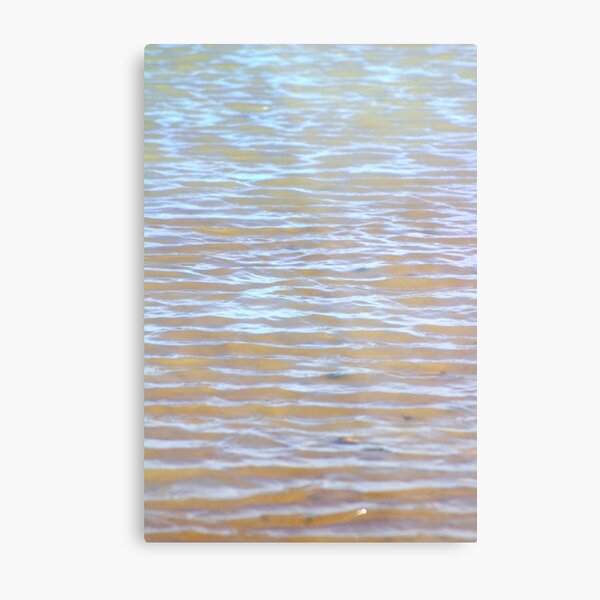 Low tides shimmer beach texture Metal Print