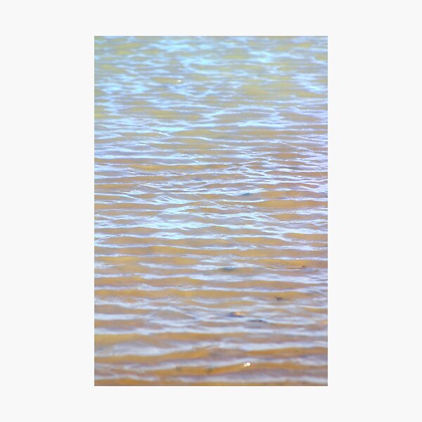 Low tides shimmer beach texture Photographic Print