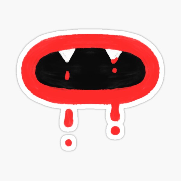 Vampire mouth Sticker