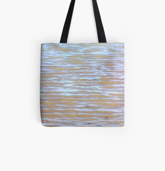 Low tides shimmer beach texture All Over Print Tote Bag