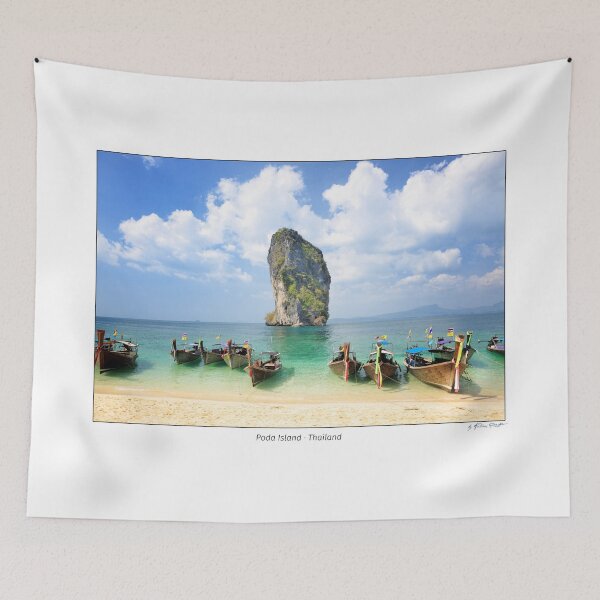 Item preview, Thai longtail boats on Poda Island, Thailand designed and sold by AndreasPrott.