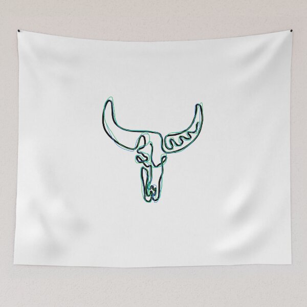 Item preview, cow skull designed and sold by emilyjlawrence.