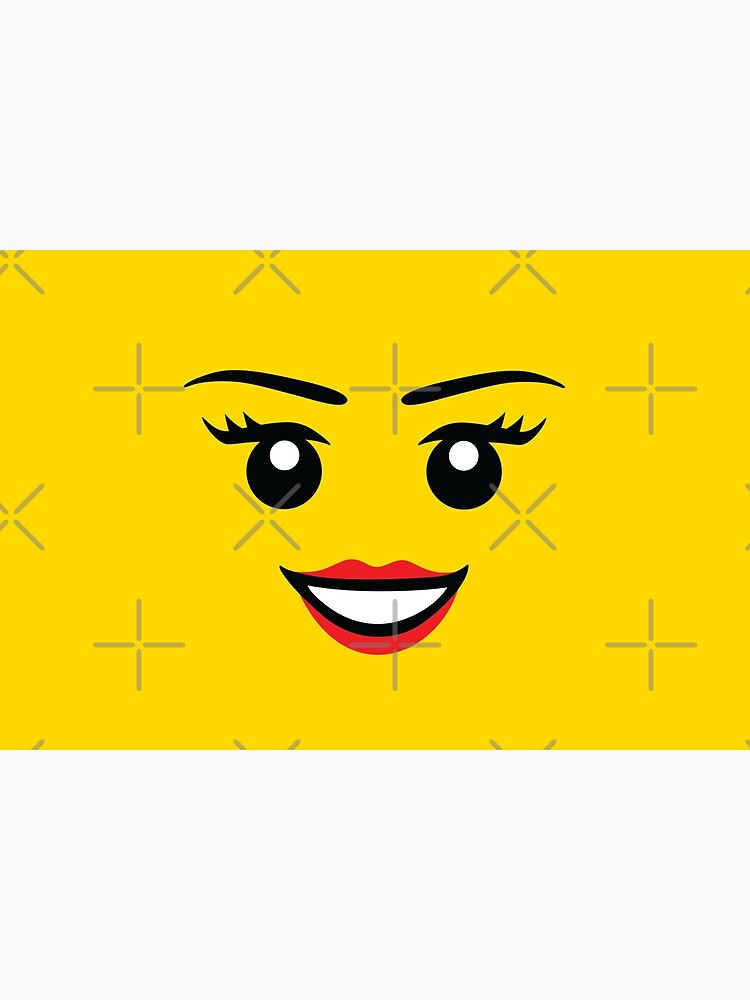Cute Female Minifigure Face Funny AFOL by JustLivinLife