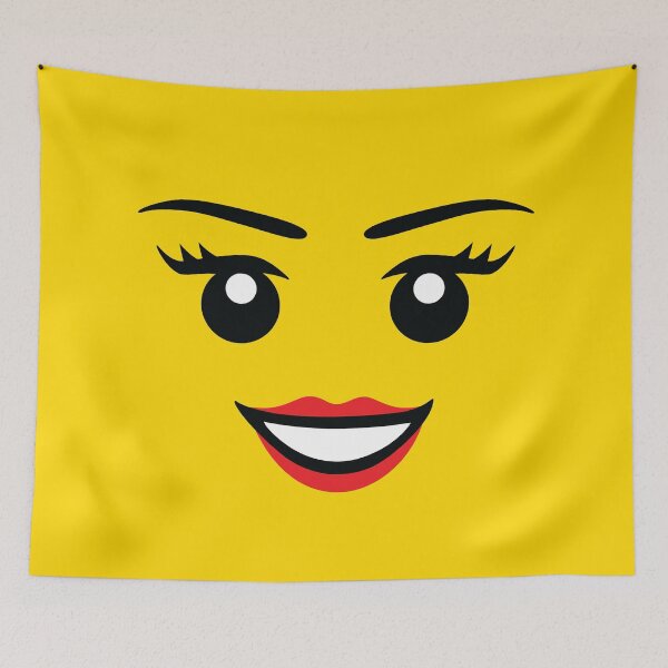 Item preview, Cute Female Minifigure Face Funny AFOL designed and sold by JustLivinLife.