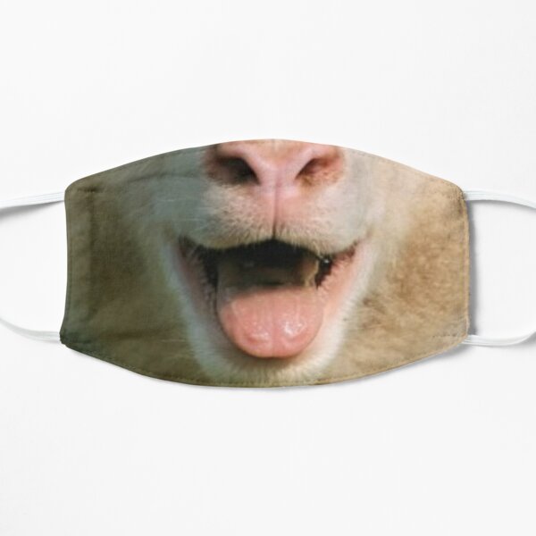 sheep mouth 2 Flat Mask