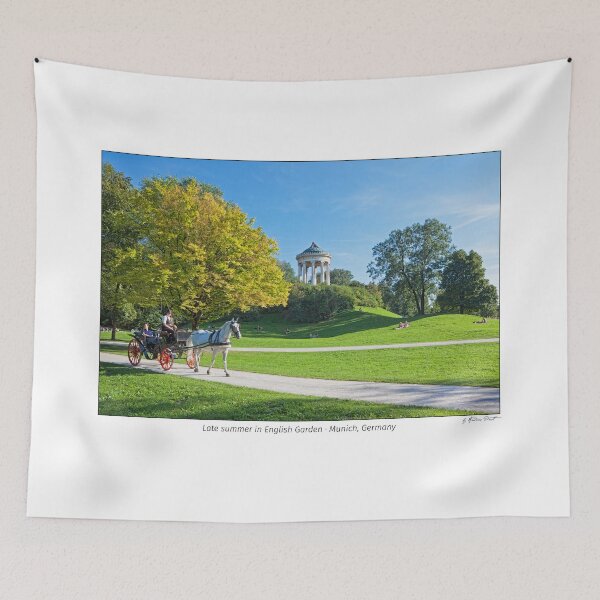 Item preview, English Garden with Monopteros and Horsedrawn Carriage, Munich, Germany designed and sold by AndreasPrott.